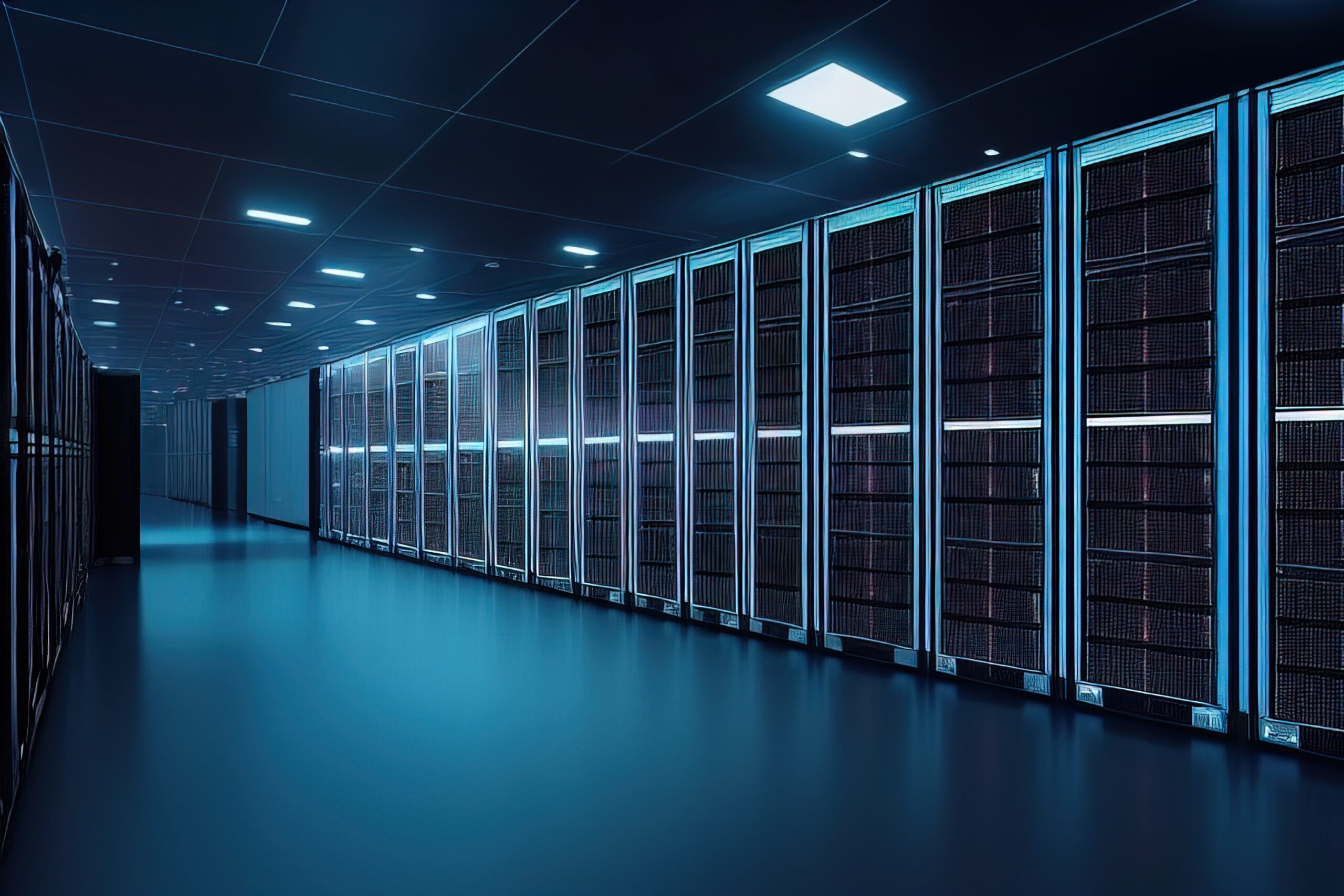 Teknisi melakukan rewiring server profesional di Samarinda